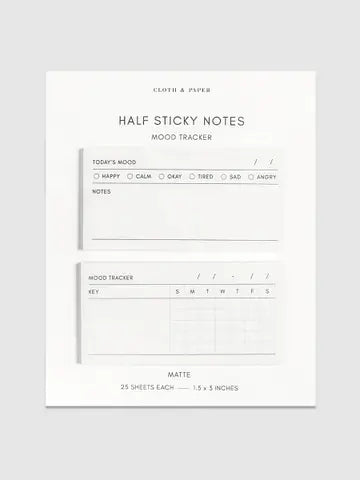 Mood Tracker Sticky Notes