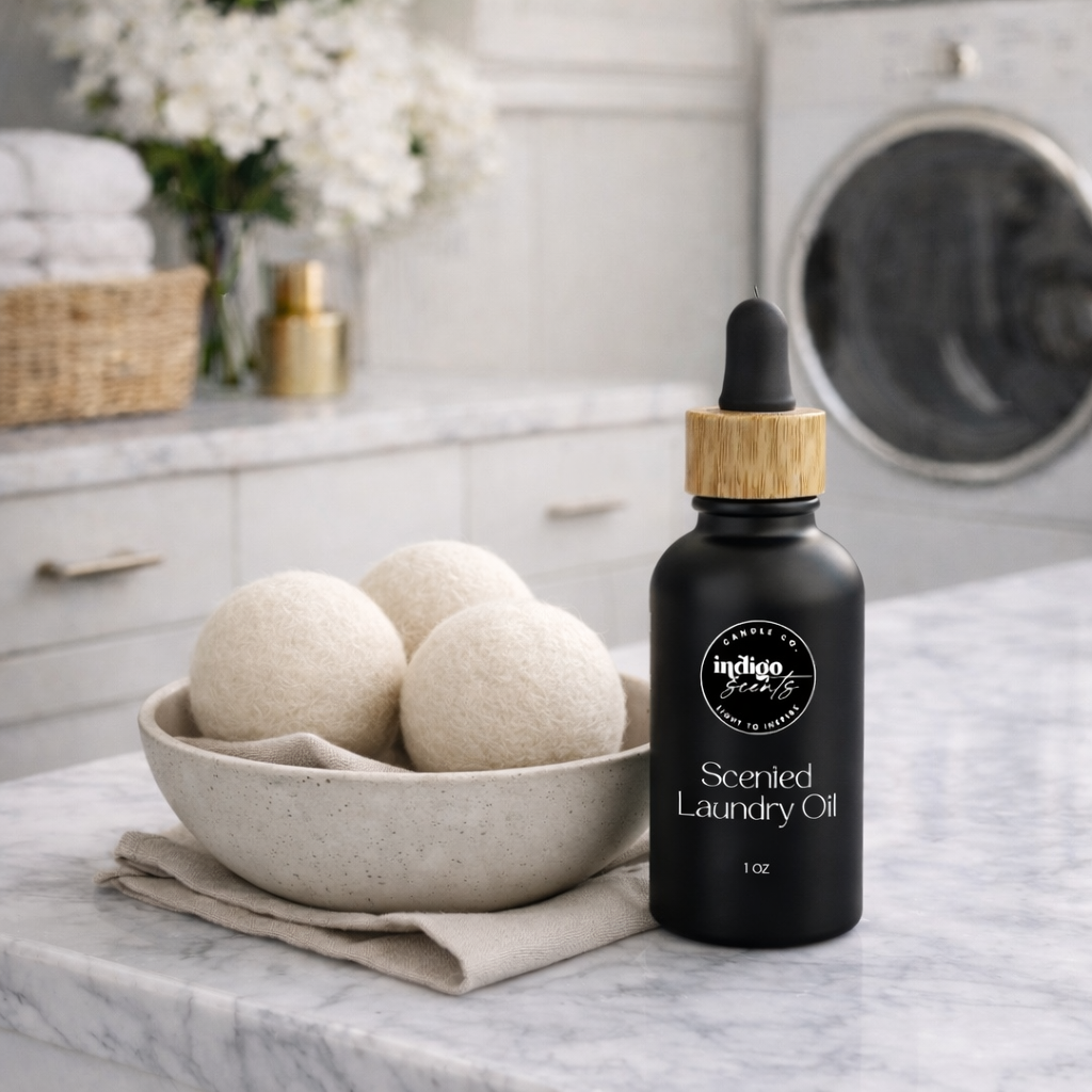 Laundry Ritual Set – Luxe Laundry Oil + Wool Dryer Balls