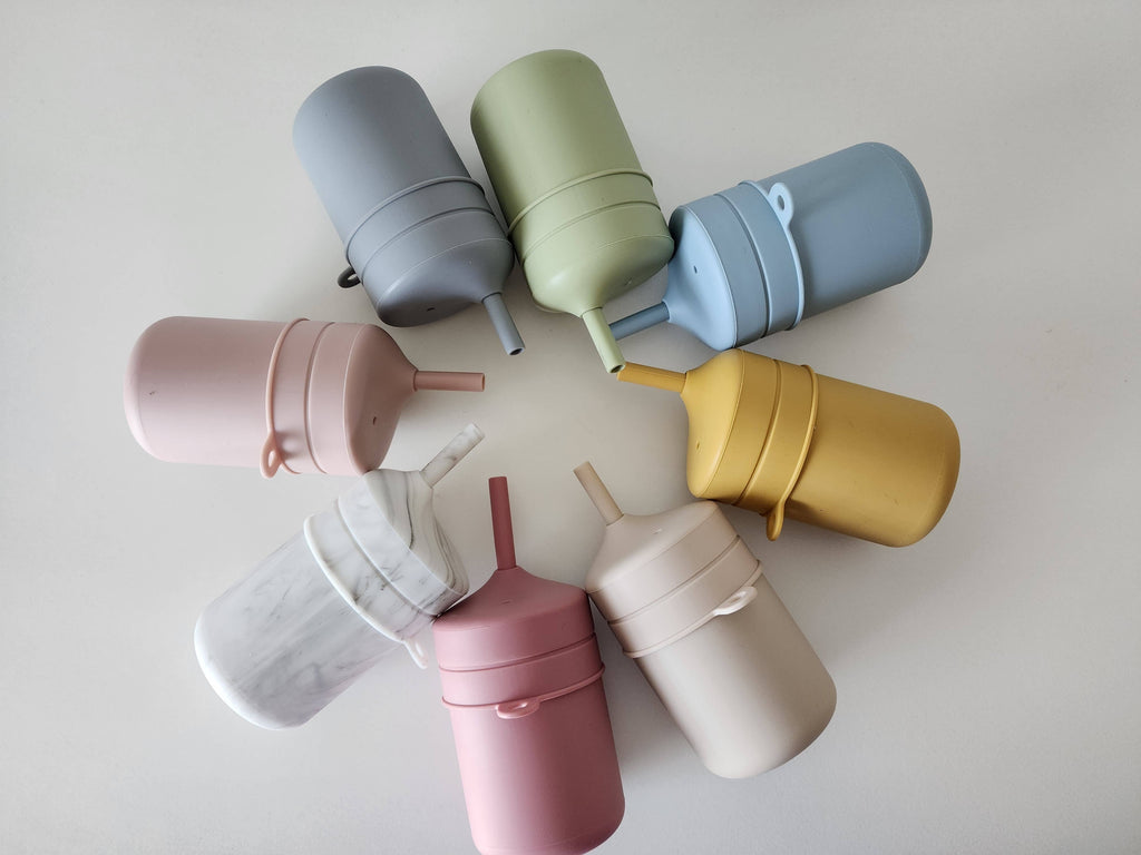 Silicone Sippy Cup w/ Straw
