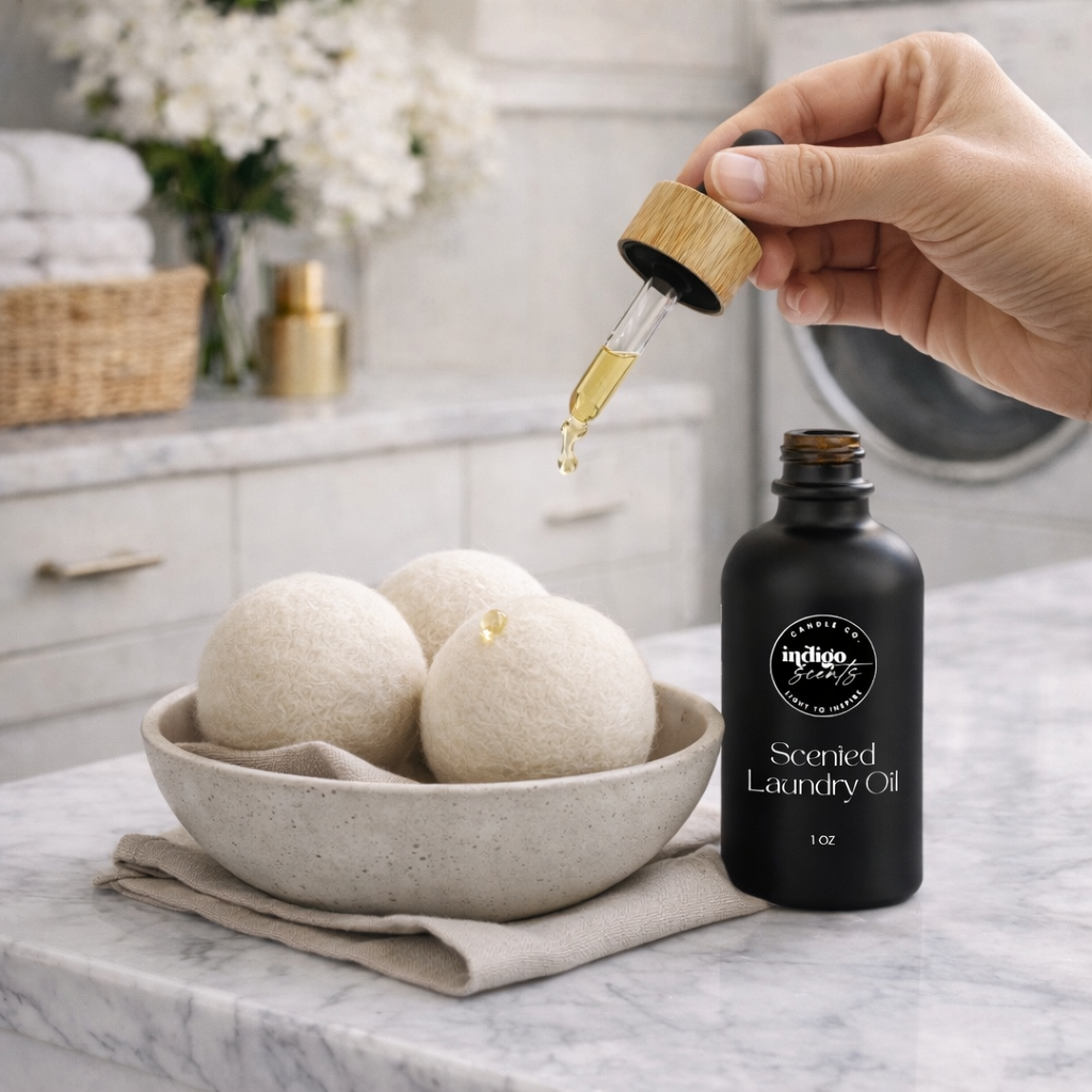Laundry Ritual Set – Luxe Laundry Oil + Wool Dryer Balls