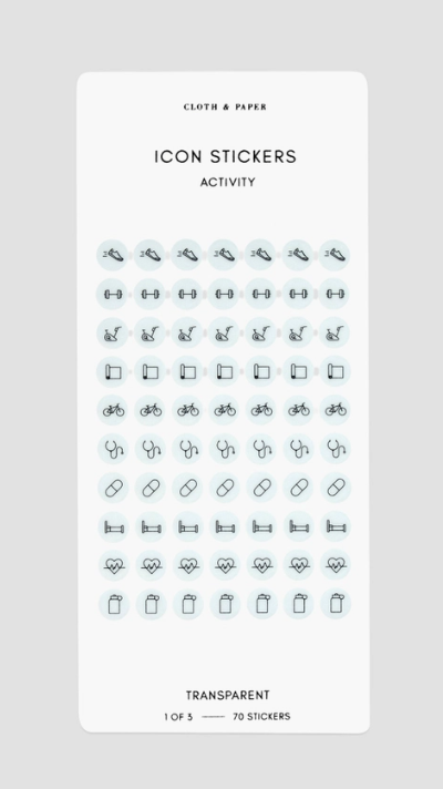 Wellness Stickers Set